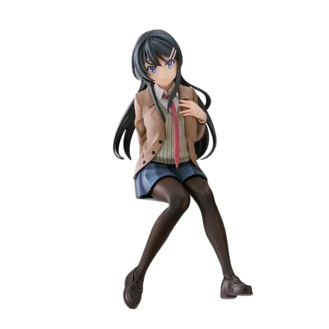 Mai Sakurajima Noodle Stopper Figure – Rascal Does Not Dream of Bunny Girl Senpai, PC Case Ornament & Desktop Display, Birthday Gift for Anime Fans